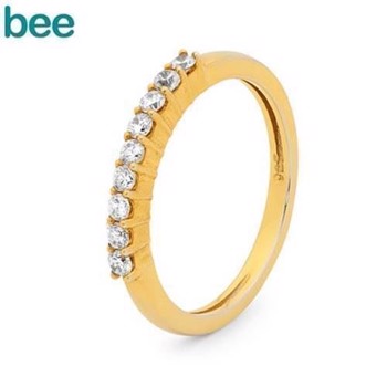 Bee Jewelry 9 ct gold Fingerring shiny, model 25567-CZ